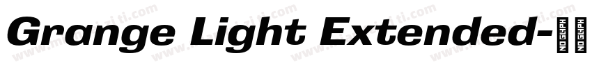 Grange Light Extended字体转换